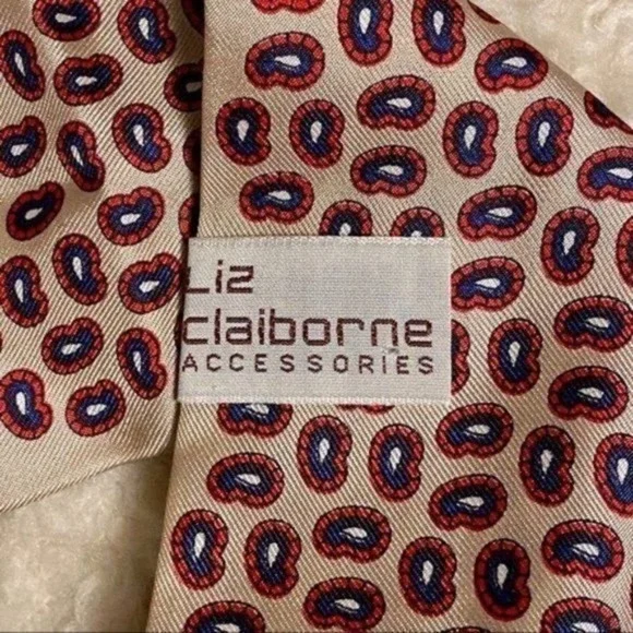 Vintage‎ Liz Claiborne silk paisley tie scarf - Picture 8 of 11